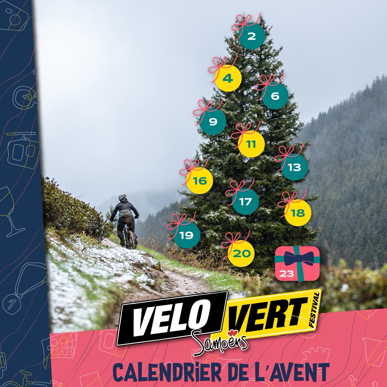 calendrier de l'avent Vélo Vert festival 2025